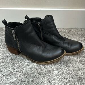 Lucky Brand | Basel Bootie Black Leather Size 6